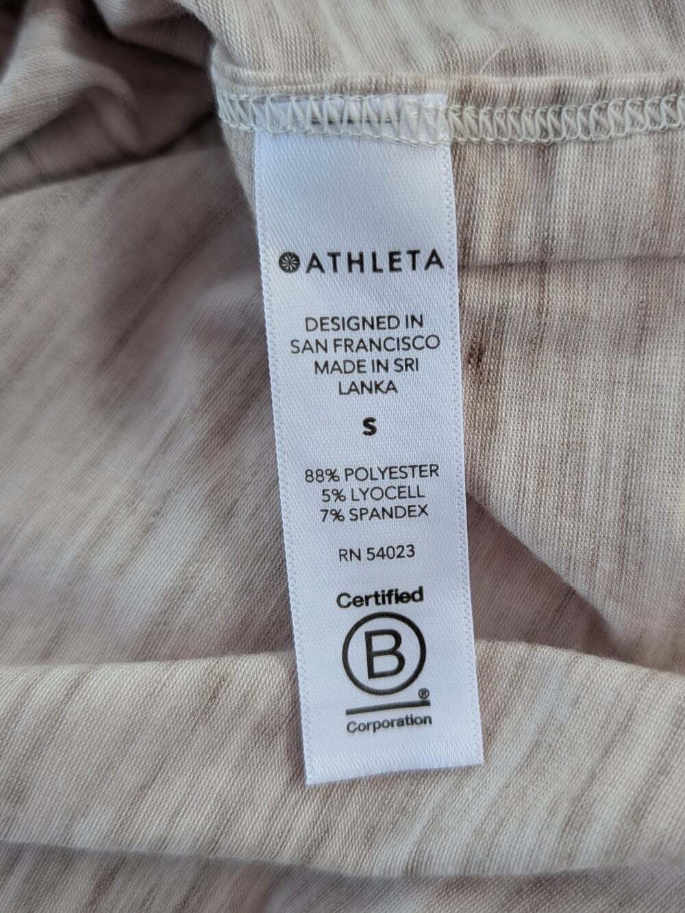 Athleta Essence Vital tie back tank heather gray size small VGUC athleisure yoga - Picture 9 of 10